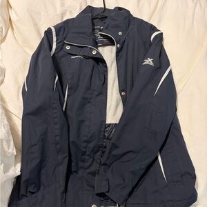 ZeroXposur Navy and White Women's Waterproof Jacket